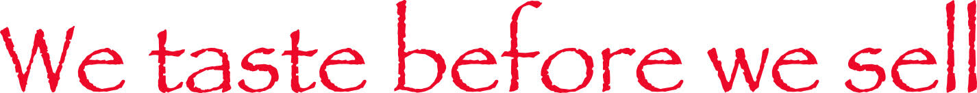 Trademark We taste before we sell + Lukisan/Logo