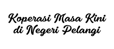 Trademark Koperasi Masa Kini di Negeri Pelangi