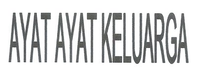 Trademark AYAT AYAT KELUARGA