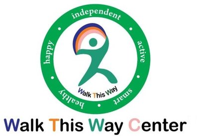 Trademark WALK THIS WAY CENTER, HEALTHY, HAPPY, INDEPENDENT, ACTIVE, SMART + LOGO