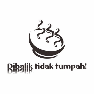 Trademark Dibalik tidak tumpah! + Logo