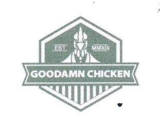 Trademark GOODAMN CHICKEN DAN LOGO