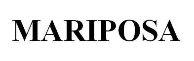 Trademark MARIPOSA