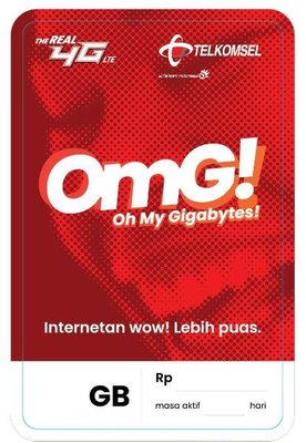 Trademark TELKOMSEL OMG (Oh My Gigabytes!) + Logo