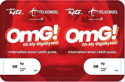 Trademark TELKOMSEL OMG (Oh My Gigabytes!) + Logo