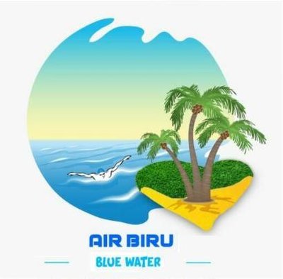 Trademark AIR BIRU + LUKISAN