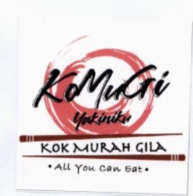 Trademark KoMuGi Yakiniku KOK MURAH GILA + Lukisan