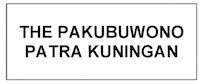 Trademark THE PAKUBUWONO PATRA KUNINGAN