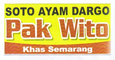 Trademark Soto Ayam Dargo Pak Wito Khas Semarang + Lukisan