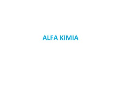 Trademark Alfa Kimia