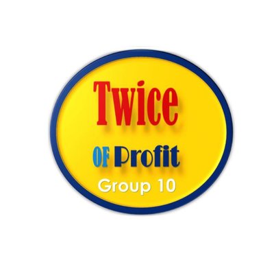 Trademark TWICE OF PROFIT GROUP 10 + LOGO