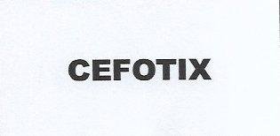 Trademark CEFOTIX