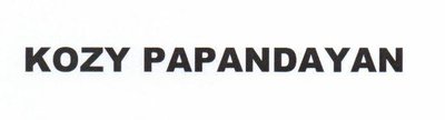 Trademark KOZY PAPANDAYAN