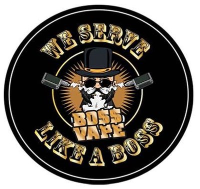 Trademark WE SERVE LIKE A BOSS BOSS VAPE + LUKISAN