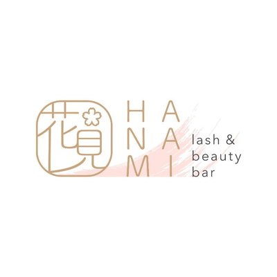 Trademark HANAMI lash & beauty bar + Huruf Kanji dan Gambar