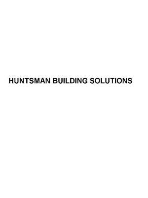 Trademark HUNTSMAN BUILDING SOLUTIONS