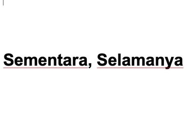 Trademark sementara, selamanya