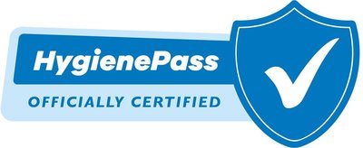 Trademark HygienePass, OFFICIALLY CERTIFIED + Lukisan