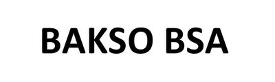 Trademark BAKSO BSA