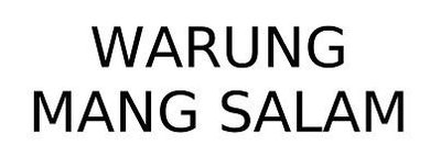 Trademark Warung Mang Salam