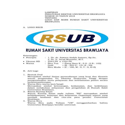 Trademark (RSUB) RUMAH SAKIT UNIVERSITAS BRAWIJAYA