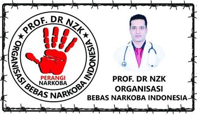 Trademark PROF. DR. NZK ORGANISASI BEBAS NARKOBA INDONESIA + LUKISAN