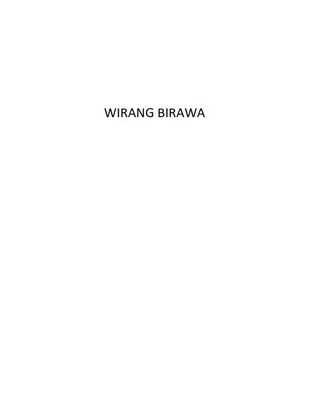 Trademark WIRANG BIRAWA