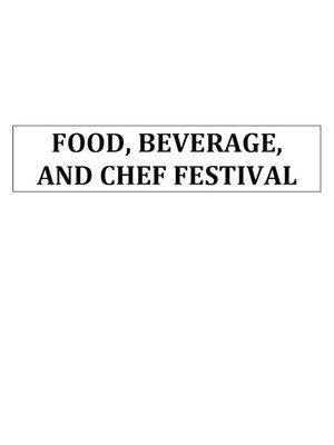 Trademark FOOD, BEVERAGE, AND CHEF FESTIVAL