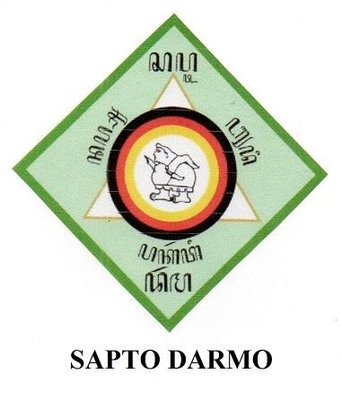 Trademark SAPTO DARMO +logo/simbol dan huruf jawa sapto darmo, nafsu, budi, pakarti