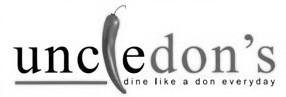 Trademark uncledon’s dine like a don everyday + logo