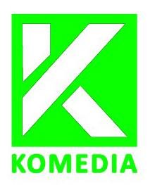 Trademark KOMEDIA + LOGO HURUF K