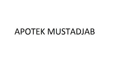 Trademark APOTEK MUSTADJAB