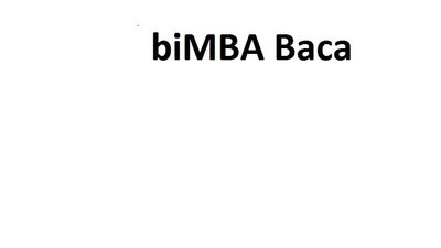 Trademark biMBA Baca