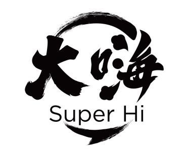 Trademark Super Hi + Huruf kanji + logo