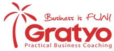 Trademark GRATYO + LOGO “business is fun!” “ practical business coaching”