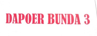 Trademark DAPOER BUNDA 3