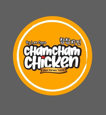 Trademark CHAMCHAM CHICKEN By Lee Oppa Real Korean Taste + Huruf Korea (Hangeul) + Lukisan