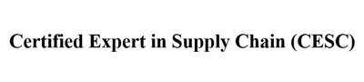 Trademark Certified Expert in Supply Chain (CESC)