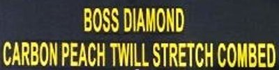 Trademark BOSS DIAMOND CARBON PEACH TWILL STRETCH COMBED