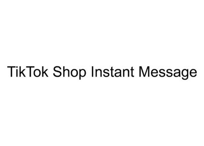 Trademark TikTok Shop Instant Message