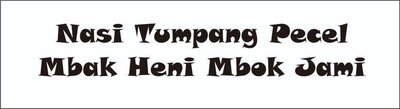 Trademark Nasi Tumpang Pecel Mbak Heni Mbok Jami