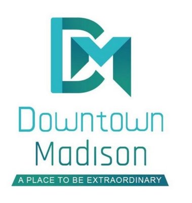 Trademark Downtown Madison A PLACE TO BE EXTRAORDINARY + Lukisan/Logo