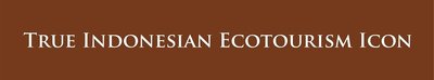Trademark True Indonesian Ecotourism Icon + Lukisan