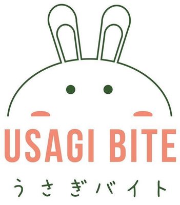 Trademark USAGI BITE dan huruf Katakana serta logo