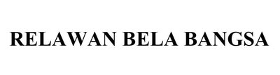 Trademark RELAWAN BELA BANGSA