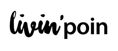 Trademark Livin' Poin Horizontal Logo B/W