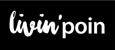 Trademark Livin' Poin Horizontal Logo White