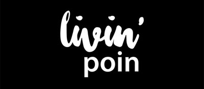 Trademark Livin' Poin Vertical Logo White