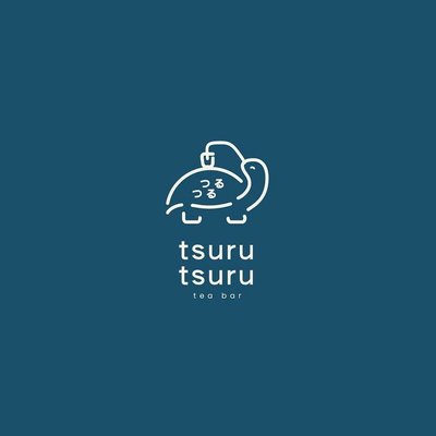 Trademark TSURU TSURU TEA BAR DAN LOGO