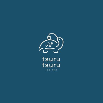 Trademark TSURU TSURU TEA BAR DAN LOGO